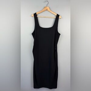 Old Navy Black Maternity Ribbed Dress